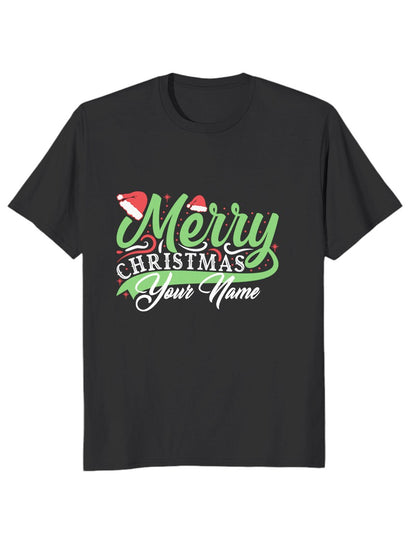 Merry Christmas Black T-shirt